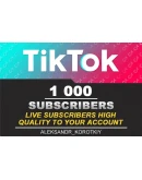 1000 живых подписчиков на Ваш аккаунт в Tik Tok