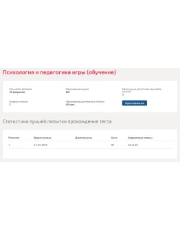 Психология и педагогика игры.Тест Синергия