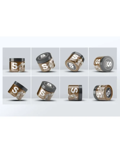 Cosmetics Glass Jar Mock-Up Cosmetics Glass Jar Mock-Up
