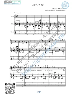 Let it be (Вокал Гитара Ноты Табы) Let it be (Вокал Гитара Ноты Табы)