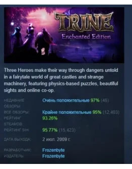 Trine Enchanted Edition STEAM KEY РФ+СНГ СТИМ ЛИЦЕНЗИЯ