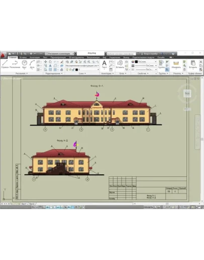 Проект детского сада в части архитектурно-строительных