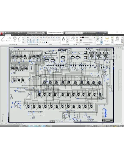 Схема технологическая цеха ХВО ТЭЦ