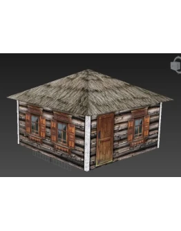 3d модель избы для игр