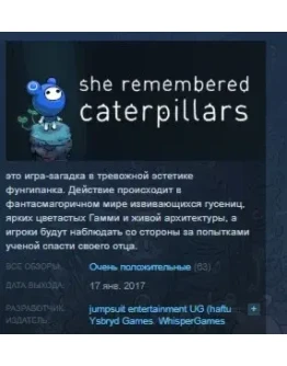 She Remembered Caterpillars STEAM KEY REGION FREE