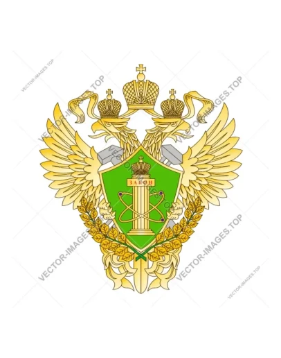 Ростехнадзор, Эмблема, векторное изображение (в кривых) Ростехнадзор, Эмблема, векторное изображение (в кривых)
