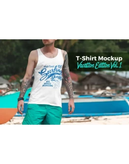 T-Shirt Mockup Vacation Edition Vol. 1