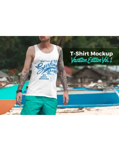 T-Shirt Mockup Vacation Edition Vol. 1