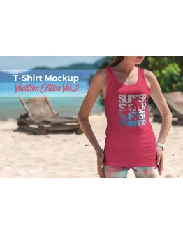 T-Shirt Mockup Vacation Edition Vol. 2