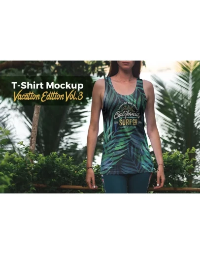 T-Shirt Mockup Vacation Edition Vol. 3