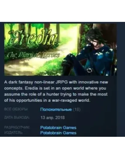 Eredia: The Diary of Heroes STEAM KEY REGION FREE