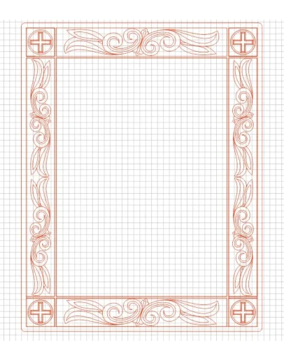 Киот для иконы_1 (вектора для станка с ЧПУ) Киот для иконы_1 (вектора для станка с ЧПУ)