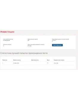 Инвестиции.Тест Синергия