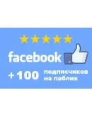 100 Подписчиков в паблик FACEBOOK для Бизнеса