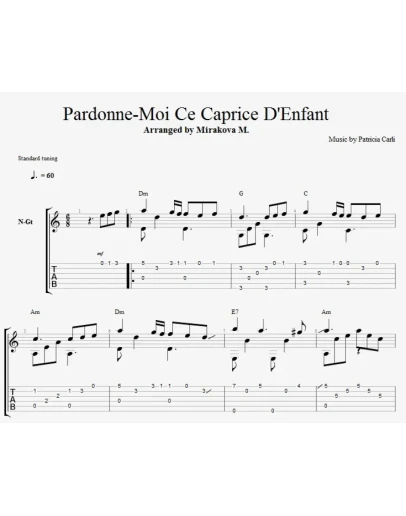 Pardonne Moi Ce Caprice D'enfant