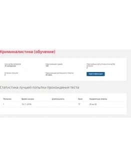 Криминалистика.Тест Синергия