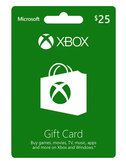 Xbox Gift Card 25 USA - без комиссии
