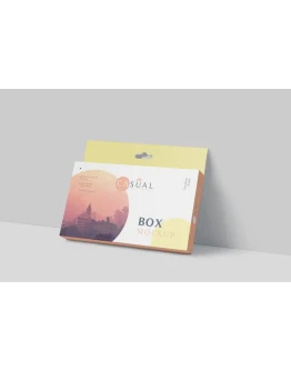 Box Mockup - Wide Slim Rectangle Size with Hanger