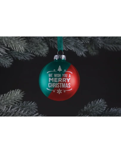 Christmas ball ornament mockup
