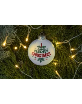Christmas ball ornament mockup