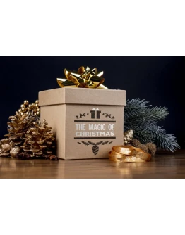 Christmas gift box mockup