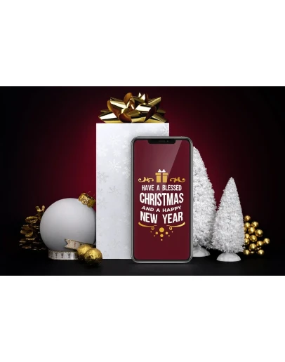 Christmas gift pack mockup Christmas gift pack mockup