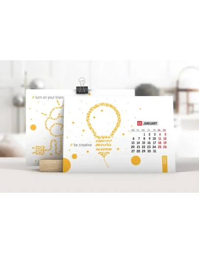 Desk Calendar With Wooden Stand Mockup 02 Desk Calendar With Wooden Stand Mockup 02