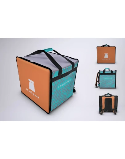 Food Delivery Backpack Mock-Up