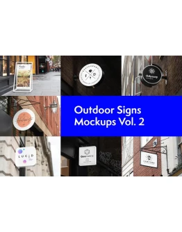 Outdoor Signs Mockups Vol. 2 Outdoor Signs Mockups Vol. 2