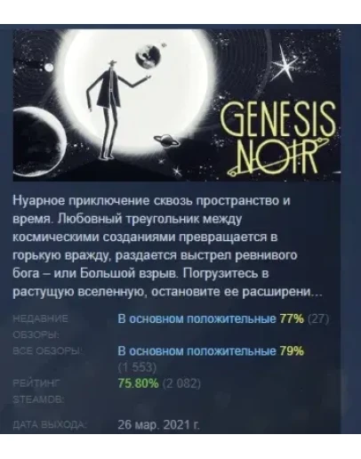 Genesis Noir STEAM KEY GLOBAL+РФ+СНГ ЛИЦЕНЗИЯ СТИМ КЛЮЧ Genesis Noir STEAM KEY GLOBAL+РФ+СНГ ЛИЦЕНЗИЯ СТИМ КЛЮЧ