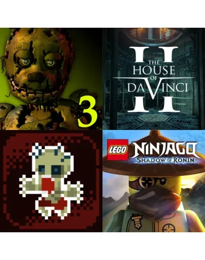 FNAF 3,House of Da Vinci 2,LEGO Ninjago,Wanna Survive FNAF 3,House of Da Vinci 2,LEGO Ninjago,Wanna Survive