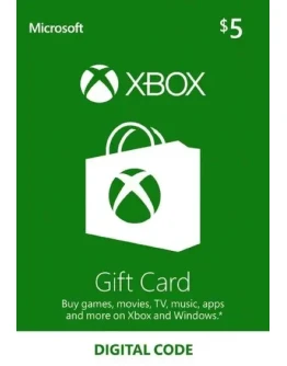 Xbox Gift Card 5 USA - без комиссии