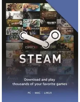 STEAM WALLET GIFT CARD Тур, Арг, США, КОД 1.4-10.6