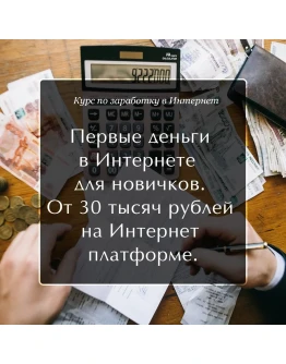 Первые деньги в Интернете для новичков. От 30 тыс. руб