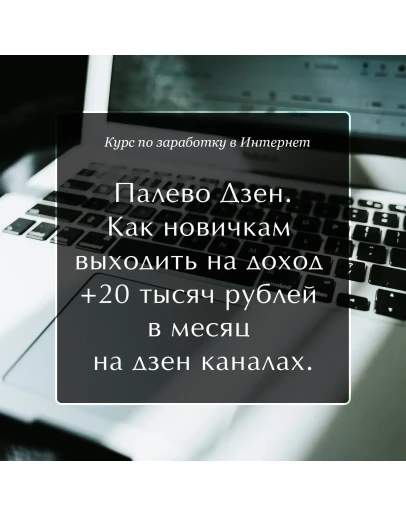Палево Дзен. Как новичкам выходить на доход +20 т. р.