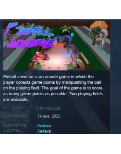 Pinball universe STEAM KEY REGION FREE GLOBAL