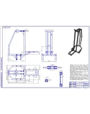 Аэролодка силовая установка - чертежи в КОМПАС (.cdw).