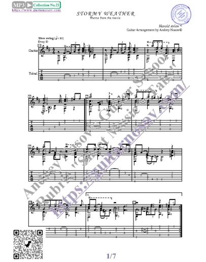 Stormy Weather (Ноты и табы для гитары соло)