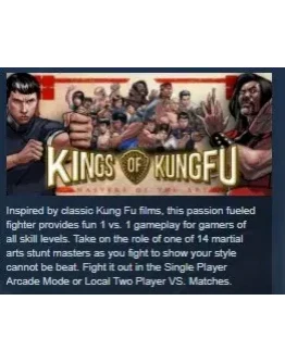 Kings of Kung Fu STEAM KEY REGION FREE GLOBAL