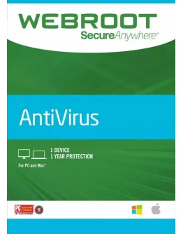 Webroot SecureAnywhere AntiVirus 1 год / 1 пк