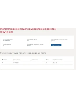 Математические модели в управлении проектом.Синергия