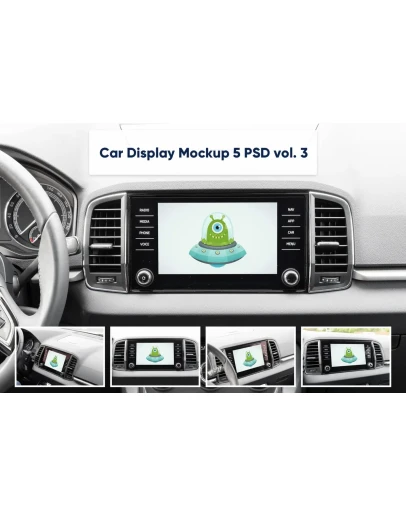 Car Display Vol. 3 - 5 PSD Mockups