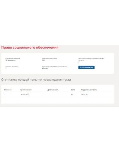 Право социального обеспечения.Тест Синергия 2020