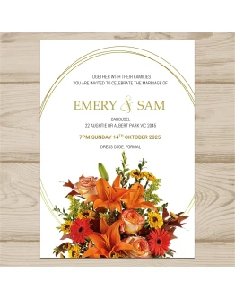 Приглашение на свадьбу Осень 246