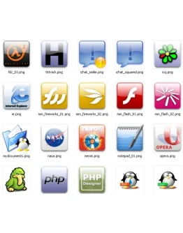 Стеклянные иконки + БОНУС