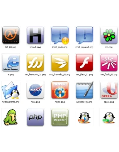 Стеклянные иконки + БОНУС