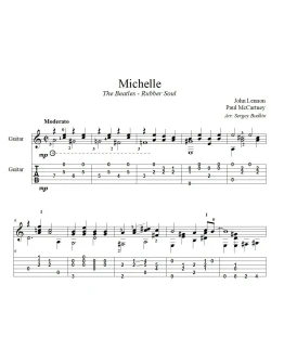 Мишель (The Beatles) - для гитары