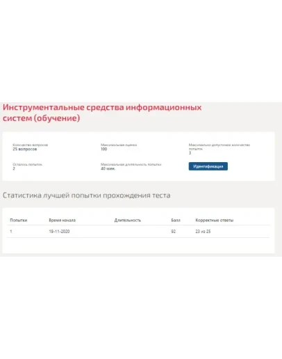 Инструментальные средства информационных систем.Тест