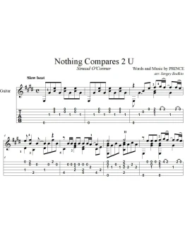 Nothing Compares 2 U (Шинейд ОКоннор) для гитары