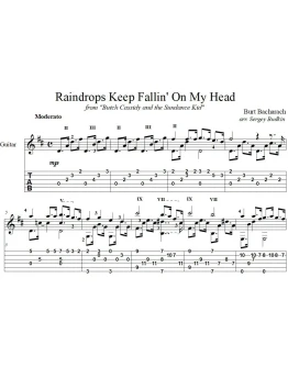 Raindrops Keep Fallin' On My Head для гитары